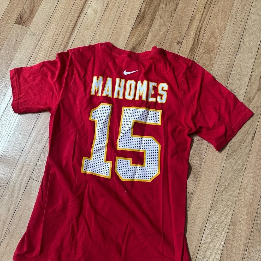 Kansas City Chiefs Patrick Mahomes Nike Red Super Bowl LVIII Name & Number T-Shi